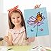 COCHIE 6 Pack 8x10 Inches Spring Flower Pre Drawn Canvas to Paint for Sip and Paint Party, Pre Printed Framed Canvases Set, Umbrella Butterfly Truck Pre Sketched Canvas for Painting for Adults Kids