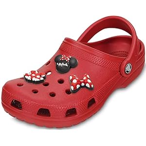 Crocs Mens and Womens Classic Clog w/Jibbitz Charms Character 3-Packs