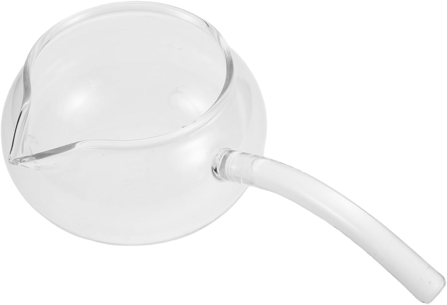 Luxshiny Tea Fairness Cup Side Handle Tea Sharing Pitcher with Side Spout Heat Resistant Glass Server for Gongfu Ceremony Brewing Serving and Sharing 6.29 X 3.74 X 2.16 in