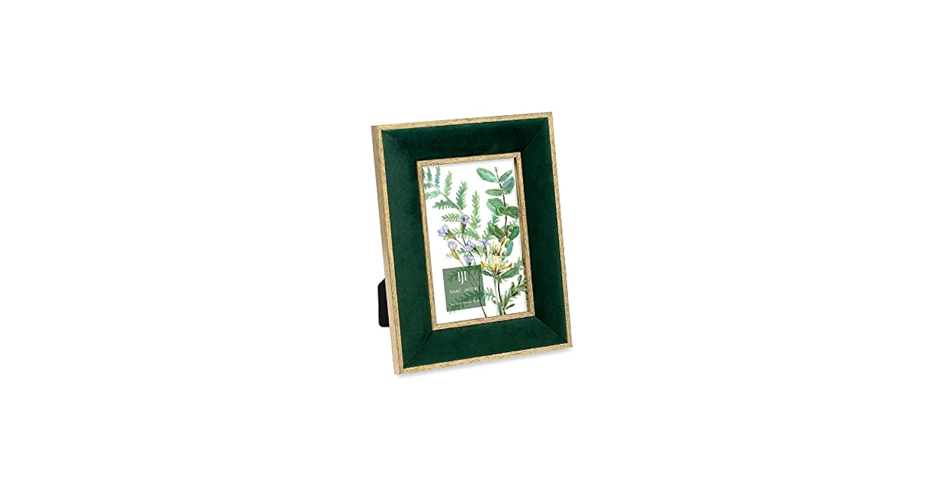 Amazon.com - Isaac Jacobs 4x6 Green Velvet Picture Frame