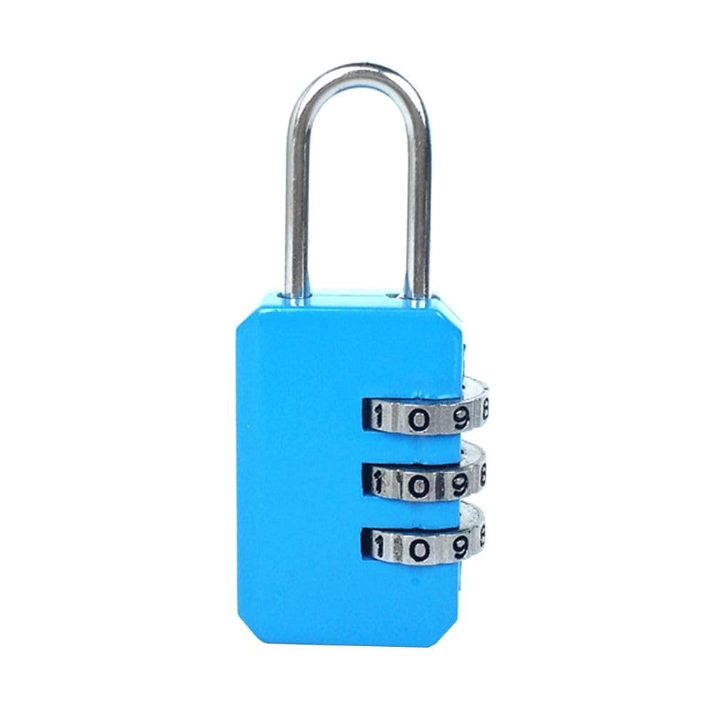Suitcase Locks, Multicolor 3 Digit Combination Padlock - Travel Backpack Luggage Dormitory Cabinet(Blu)