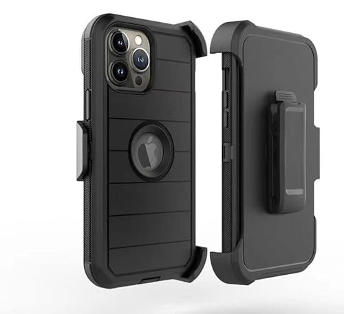 Americase Belt-Clip Holster Case,[Military Grade Drop Protection] Drop Protective Rugged Heavy Duty Case Shockproof Dustproof Durable Cover For (Apple Iphone 14 Plus 6.7") #TOP3
