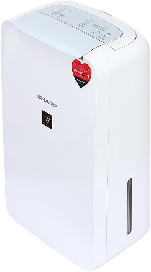 Electric Home Dehumidifier Machine with Plasmacluster Tech (fight against mold, virus, fungus). Absorbs moisture I Clothes dryer I Covers: 250 sq. ft. I Drain 10L/day I ‎DW-P10M-W