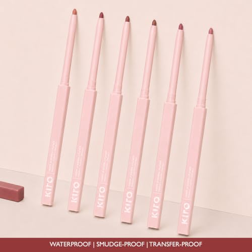 Image of Kiro Shape & Define Lip Liner - Cherry Mocha, 0.3 g | Waterproof, Smudge-Proof & Transfer-Proof Retractable Lip Liner, Defines, Contours & Overlines Lips