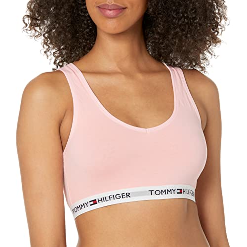 Tommy Hilfiger Womens Cotton Lounge Bralette Bra, Almond Blossom, Large Us #TOP8