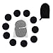 Luxury Reusable Makeup Removing Pads and Microfiber Face Cleansing Gloves -|10 Eye Makeup Pads + 1 laundry bag & 1 Black Makeup Remover Mitts | Eco-friendly Beauty