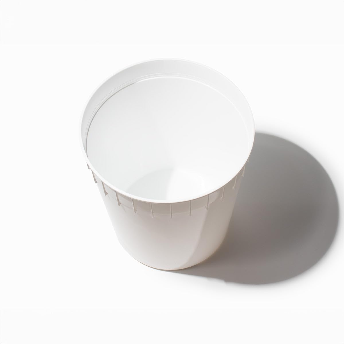 10-Count Plastic Ice Cream Tub Lids White Color | Fits 1.5, 2.5 & 3 Gallon Tubs | UNIQ Frozen Dessert Supplies