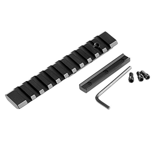 Dophee Picatinny Weaver Schiene Fußmontage 11mm bis 20mm Extensible Sports Jagd Scope Mount