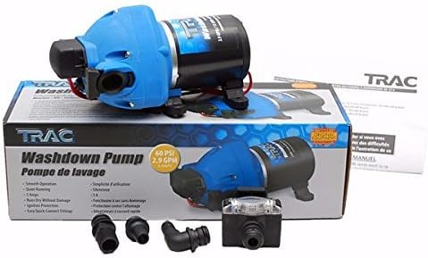 Trac Boat Washdown Pump T10073 | 12V 2.9 GPM 60 PSI Self Priming