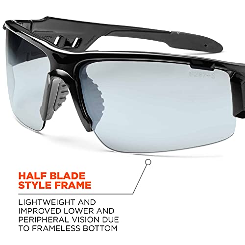 Ergodyne Skullerz Dagr Anti-Fog Safety Glasses-Black Frame, In/Outdoor Lens #TOP7