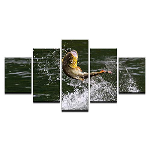 Image décoration murale poisson pour transformer un salon triste sans cadre