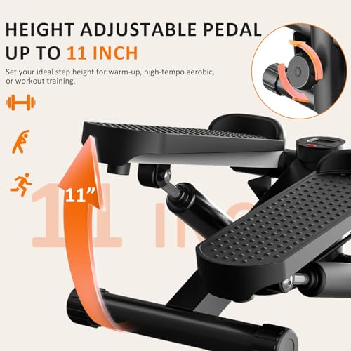 Image of NEWBULIG Mini Stepper for Exercise at Home Stair Step Machine for Indoor Fitness Portable Home Gym Stepper for Full Body Workout 300lb Weight Capacity