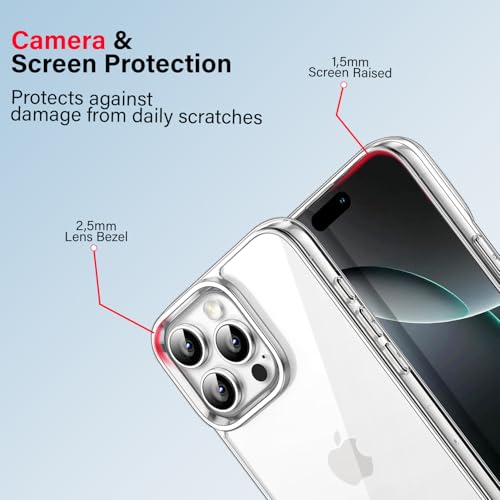 Image of KACA Clear Back Cover Case for Apple iPhone 15 Pro |Case for iPhone 15 Pro|Shockproof Bumper TPU Protective Design|Apple iPhone 15 Pro Back Cover- Transparent