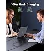 UGREEN USB C Cable - 100W Fast Charging, Type C Connector for iPhone 17/17 Pro Max, iPad Pro, Galaxy S25, Pixel 9, 1.6FT