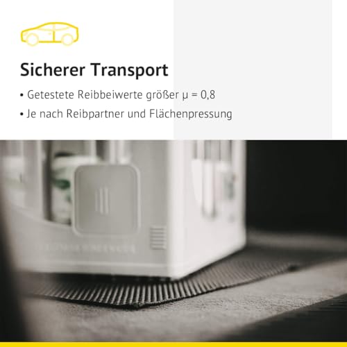 Black-CAT Original Uni-Car-Mate Antirutschmatte 600×450 mm – rutschfest & hochreißfest, ideal zur Ladungssicherung im Kofferraum, für Pkw & Kleintransporter, langlebig & ohne Kleber fixierbar
