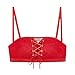 BABAOZHOUHE Sujetadores Sexy Sin Costuras para Mujer Moda Push Up Brasolid Lace Bralette Ajustable Drop Wire Lencería Sin Tirantes Sujetador con Cordón Sin Tirantes 80C Style1-Red