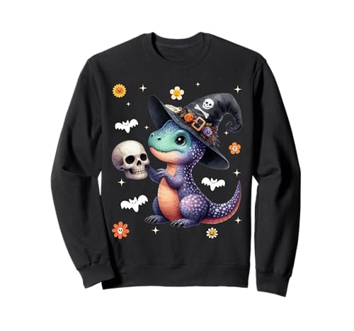 Men Women Kids Dinosaur Spooky Halloween Trendy Groovy Retro �g���[�i�[