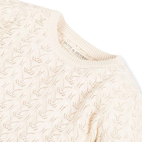 Image of Hope & Henry Girls' Cable Knit Raglan Turtleneck Sweater