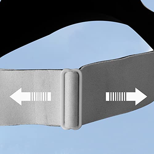 Sport Sun Visor Hats Adjustable Empty Top Baseball Cap Lightweight Breathable Uv Protection Caps Foldable For Women Running Cycling Tennis Golf Grey #TOP3