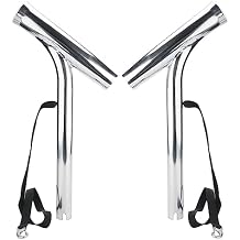 NovelBee 2pcs Stainless Steel Outrigger Boat Fishing Rod Holder,Fishing Pole Holder for Marine Boat Yacht