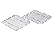 Update International Heavy-Duty 1/4 Size Cooling Rack, Wire Pan Grade, Commercial Grade, Oven-Safe, Chrome, 8 x 10 Inches, Set of 2