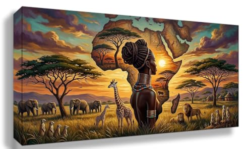 Peinture diamant Afrique pour décoration chambre : créez votre toile 5D