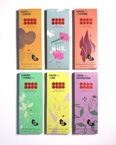 ANTIDOTE Flavored Dark Chocolate 6-Pack – Rich in Cacao &