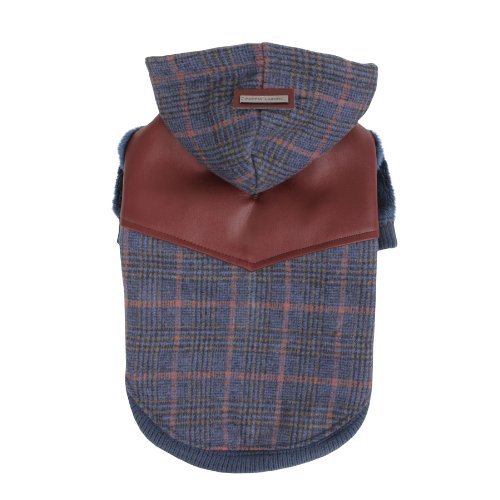 Puppia PAMD-JM027-BL-L Java Dog Coat, L, Blue