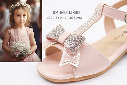 Girl White Sandals Open Toe Sandals For Kids Little Girl Summer Sandals Pink Size 13 #TOP1