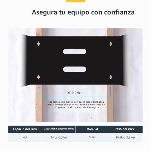Rack de red de marco abierto 6U que optimiza el espacio de servidores y paneles 4