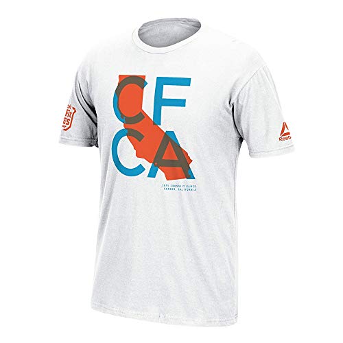 Image of Reebok 2015 CrossFit Games Men's White Fittest On Earth Cali T-Shirt AV8845