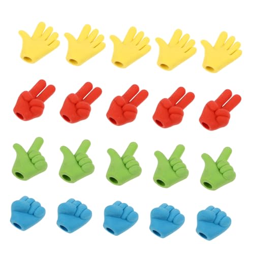 UTHCLO 40個手指造型消しゴム な文具 プレゼントや学生賞品になデコレーション消しゴム ランダムスル
