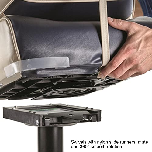 Tissting Drehbeschlag Drehteller 7 Zoll Stuhl Drehscheibe Basis Quadrat Drehteller 360 Grad Duale Lager Laufen für Möbel Stühle, Bar Stühle, Büro Stühle, Auto Stühle