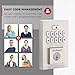 Kwikset SmartCode 260 Keyless Entry Electronic Keypad Deadbolt Door Lock with Auto-Lock, Custom User Codes, Advanced Security in Satin Nickel Contemporary