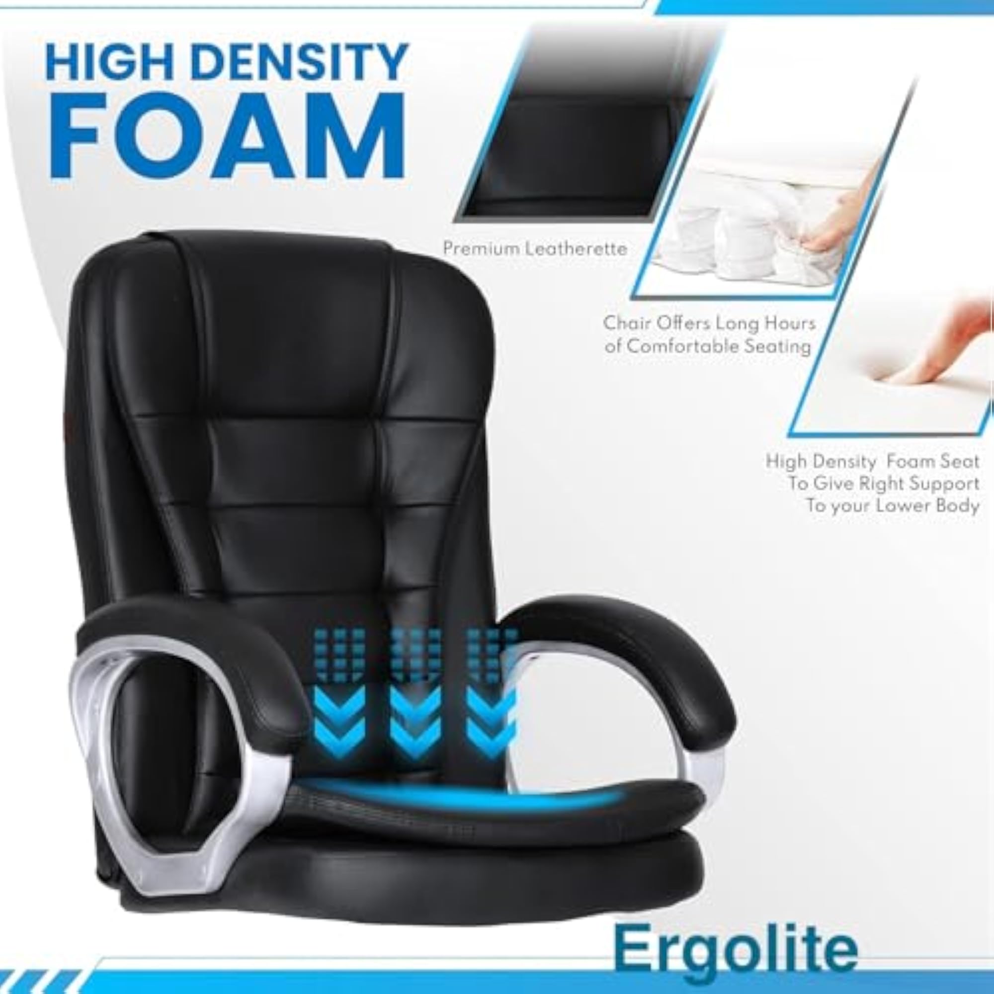 High Back Boss Chair Leather Office Chair with Reclining Function