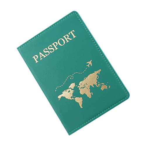 couro para passaporte – Porta-passaporte elegante para viajar co capacidasuficiente para passaporte,