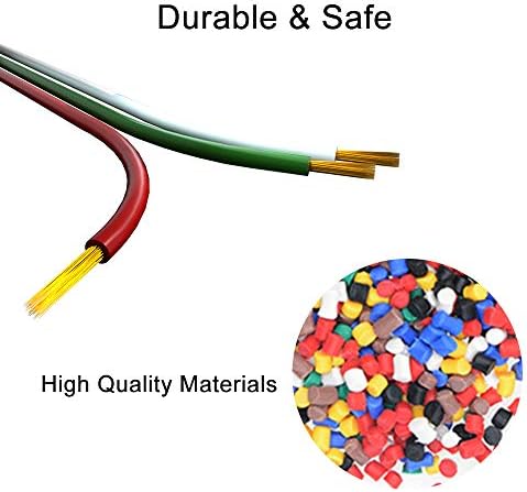 BTF-LIGHTING WS2812B WS2811 RGB Electrical Extension Cable 3 Pin 32.8ft/10m 20AWG LED Strip Light Ribbon Wire Connection 3 Core Cord Line for WS2812 Color Changing Flexible LED Tape Rope