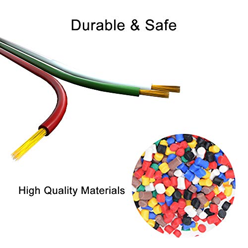 BTF-LIGHTING UL Recognized Component 10m 3Pin 20AWG Extension Cable 3-Core Red Black PVC Plastic Flexible Conductor Wire for LED Strip Connection Compatible with 3 Pin FCOB COB 3014 5630 CCT LED Tape by BTF-LIGHTING - Image 6