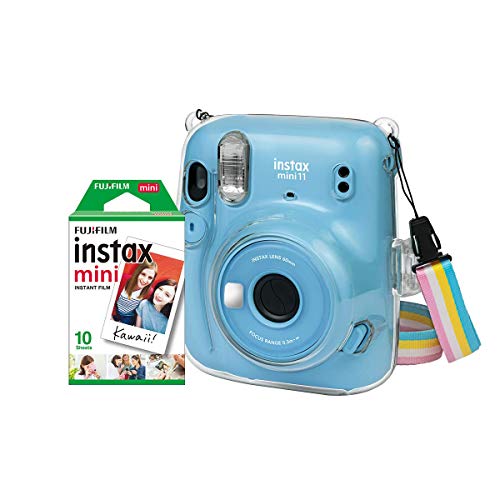 Kit Câmera Instax Mini 11 Fujifilm do Brasil - Azul Bolsa