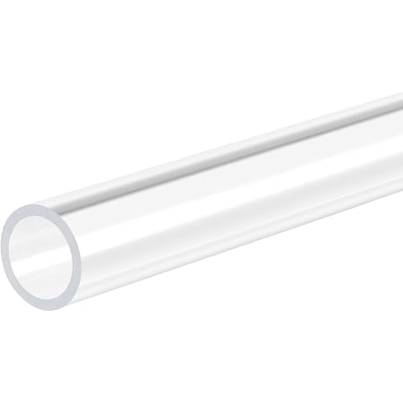 MECCANIXITY Clear Acrylic Pipe Tube - 4mm ID, 8mm OD, 10 Inch Length, 4pcs For DIY & Water Cooling
