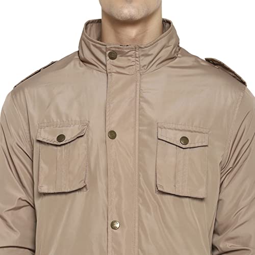 Image of Red Chief Men Polyester Tan Casual Full Sleeve Standard Length Jacket (O8310012 006)