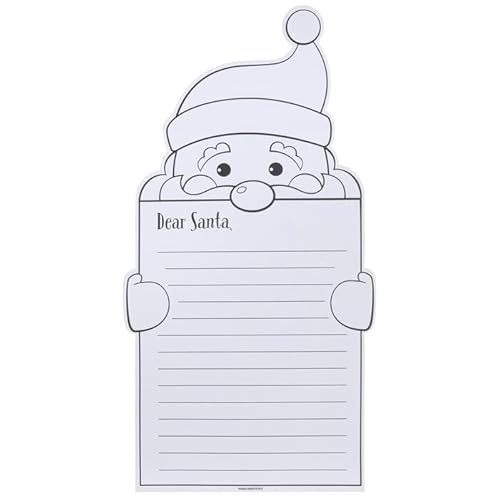 Dear Santa Christmas List Activity for Kids - 24 Pieces