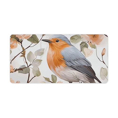 Grand tapis de souris de jeu fleuri pour décorer le bureau de la maison ou du travail