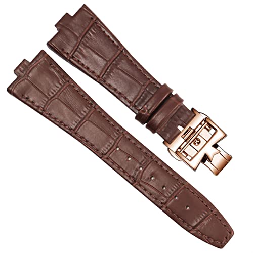 Bracelet montre homme cuir compatible Vacheron Constantin Overseas 4500V 5500V P47040