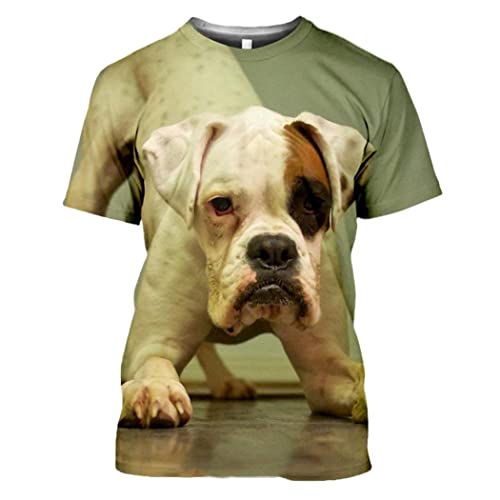 T-shirt imprimé 3D homme et femme col rond taille L