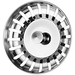 Filtro Fregadero Teka Ainiv Tapón Fregadero de Cocina 80mm, 1pcs Cesta de Tamiz de Filtros Cocina, 304 Acero Inoxidable, Colador de Drenaje