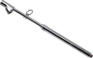 K Tool International 89040 Dual Foot Tire Gauge for Garages, Repair Shops and DIY, Zinc Alloy Head, Brass Cap, Brass Tube, Chrome Plated Housing, PSI and KPA Scale Bar, Accuracy ( +/- 2%), Hanger Ring