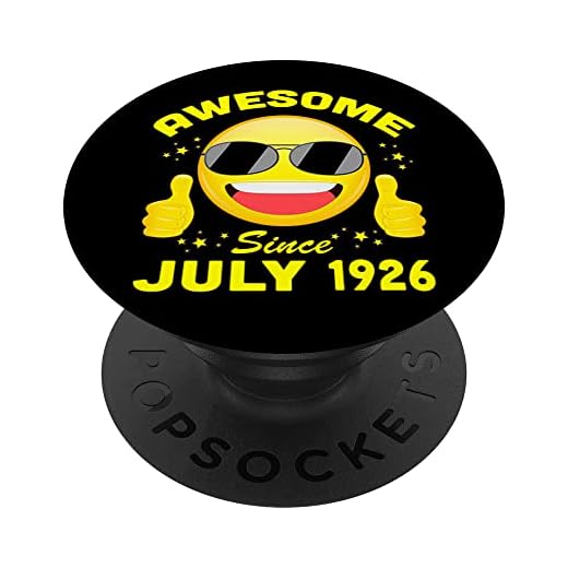 Impresionante desde julio de 1926 regalo de cumpleaños vintage 96 PopSockets PopGrip Intercambiable