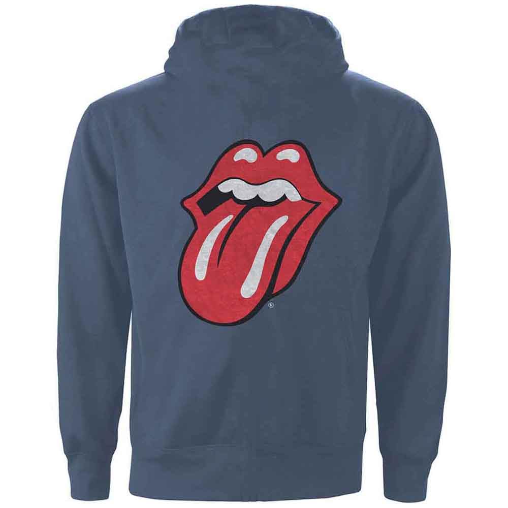 The Rolling Stones Classic Tongue Zipped Felpa con Cappuccio