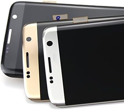 Samsung Galaxy S7 Edge LCD Display Screen Replacement - Touch Digitizer Assembly for (All Models) G935A G935V G935P G935T G935F - with Samsung Logo (Black)